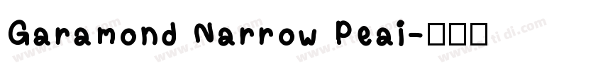 Garamond Narrow Plai字体转换